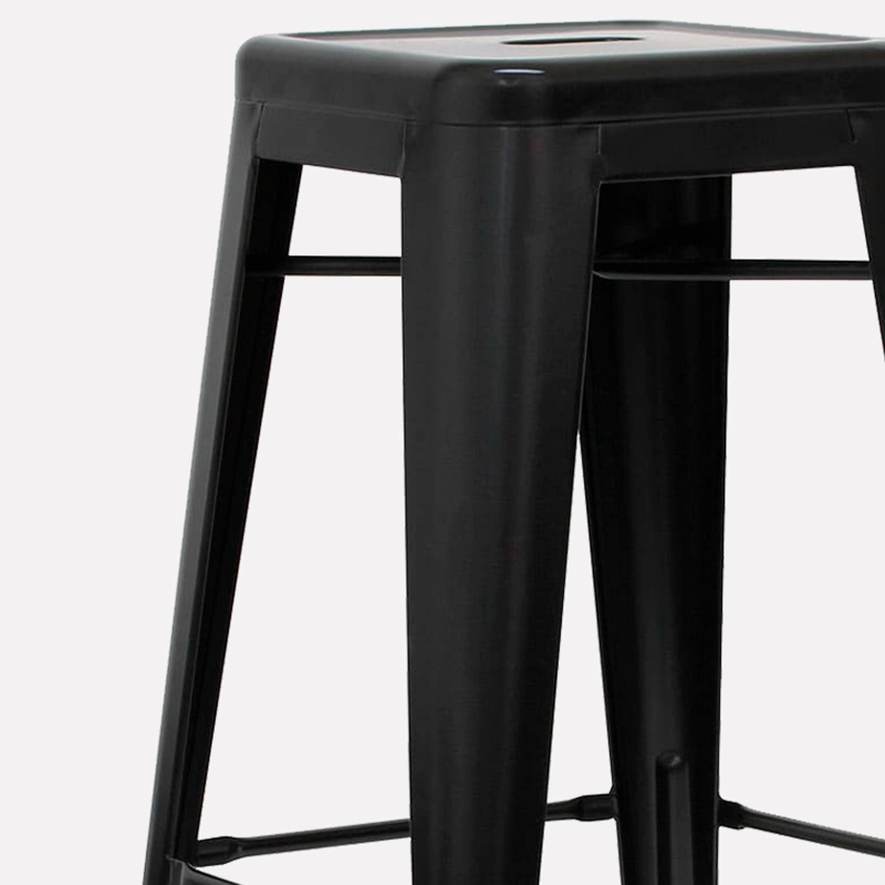 TABURETE FORM DESIGN NEGRO ALTO 77 TOLIX - 2