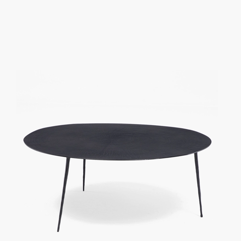 MESA DE CENTRO FORM DESIGN AMY 30 ROBLE NEGRO METAL - 1