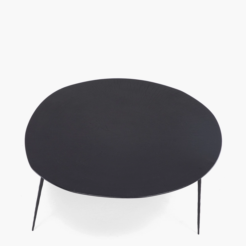 MESA DE CENTRO FORM DESIGN AMY 30 ROBLE NEGRO METAL - 3