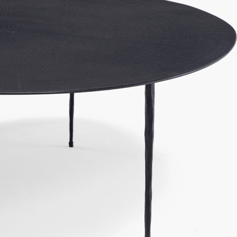 MESA DE CENTRO FORM DESIGN AMY 30 ROBLE NEGRO METAL - 5
