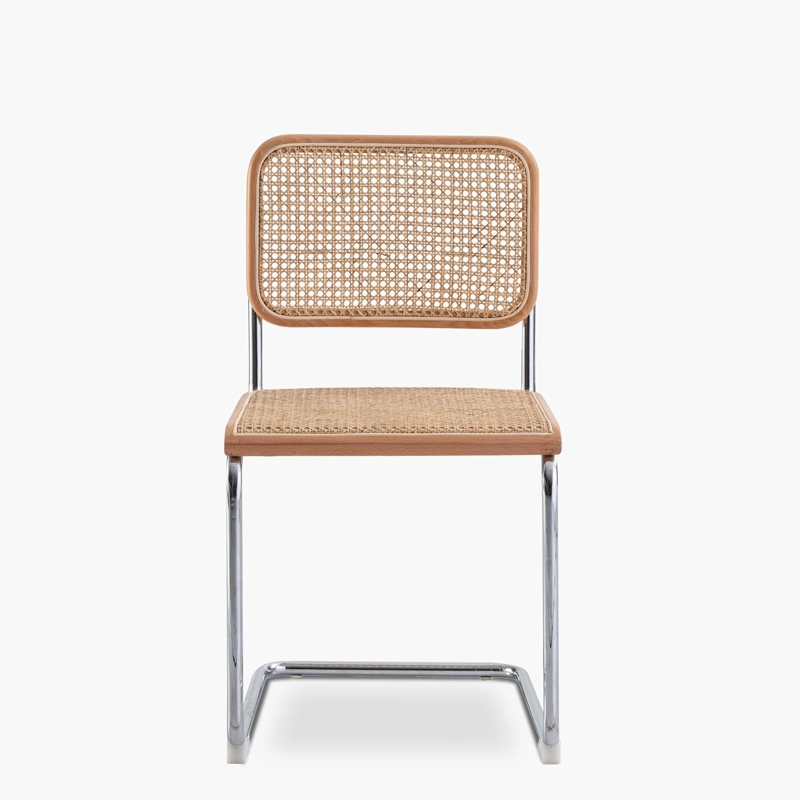 SILLA MADERA FORM DESIGN ACERO CAFE BREUER NATURAL - 1