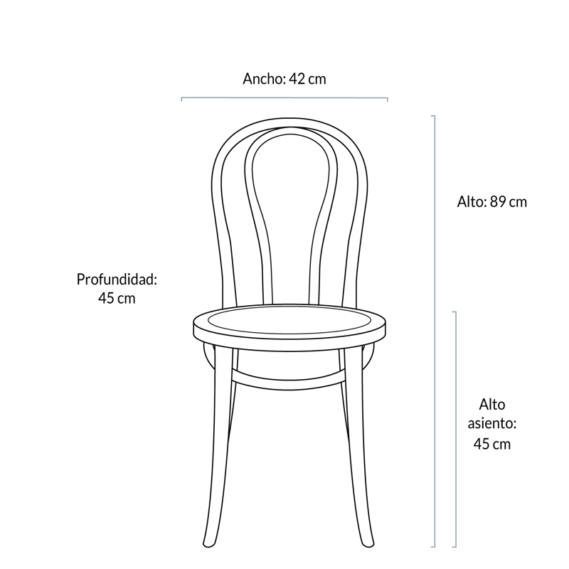 SILLA MADERA VIENNA OLMO NATURAL FORM - 9