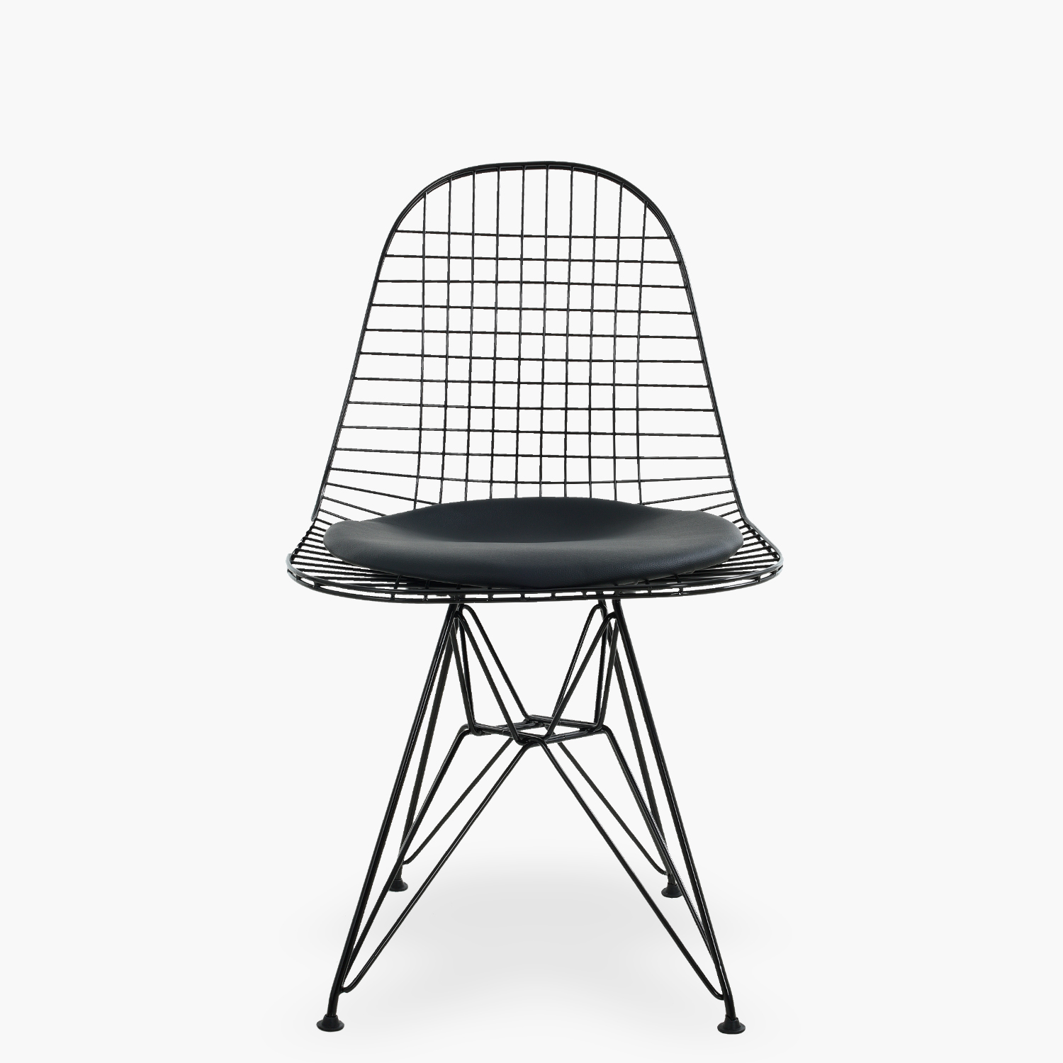 SILLA METÁLICA FORM DESIGN NEGRO COMEDOR WIRE - 1