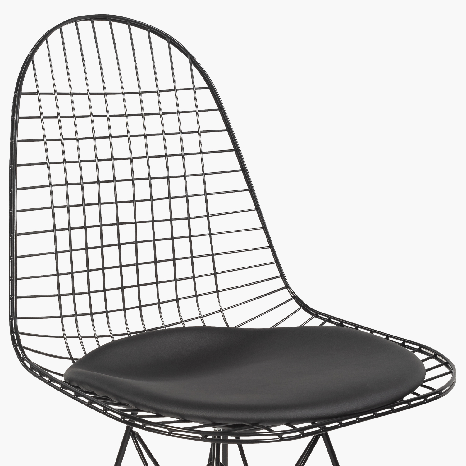 SILLA METÁLICA FORM DESIGN NEGRO COMEDOR WIRE - 5
