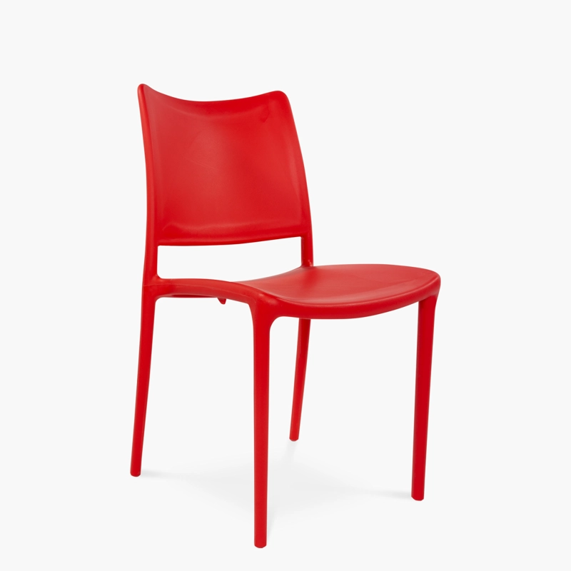 PACK FORM DESIGN PLÁSTICO ROJO 4 SILLAS TERRAZA TODI - 2