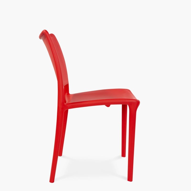 PACK FORM DESIGN PLÁSTICO ROJO 4 SILLAS TERRAZA TODI - 4