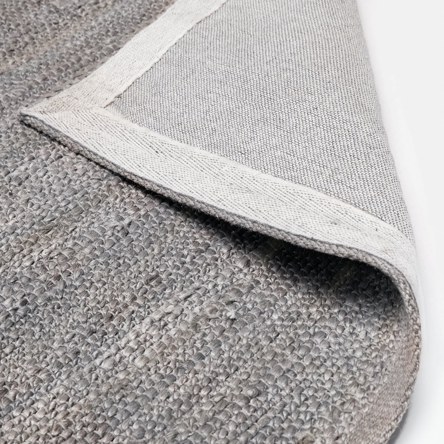 ALFOMBRA FORM DESIGN YUTE SAHARA GRIS OSCURO NATURAL 170 X 240 CM - 1