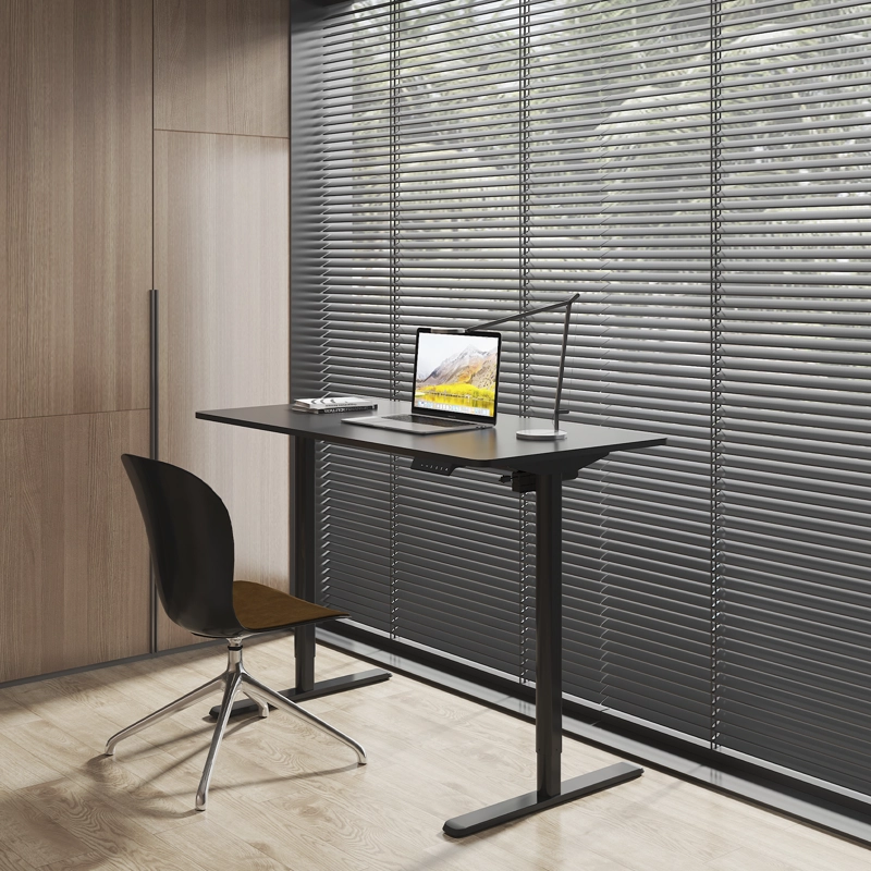 ESCRITORIO FORM DESIGN HOME OFFICE ORION ELÉCTRICO NEGRO ACERO - 2