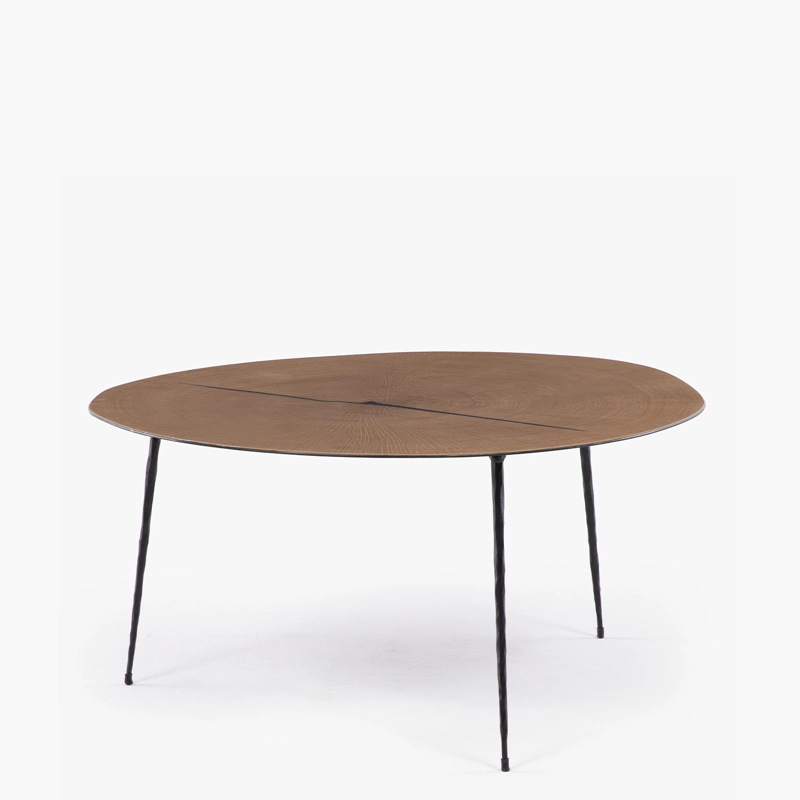 MESA DE CENTRO FORM DESIGN AMY 35 ROBLE METAL - 3