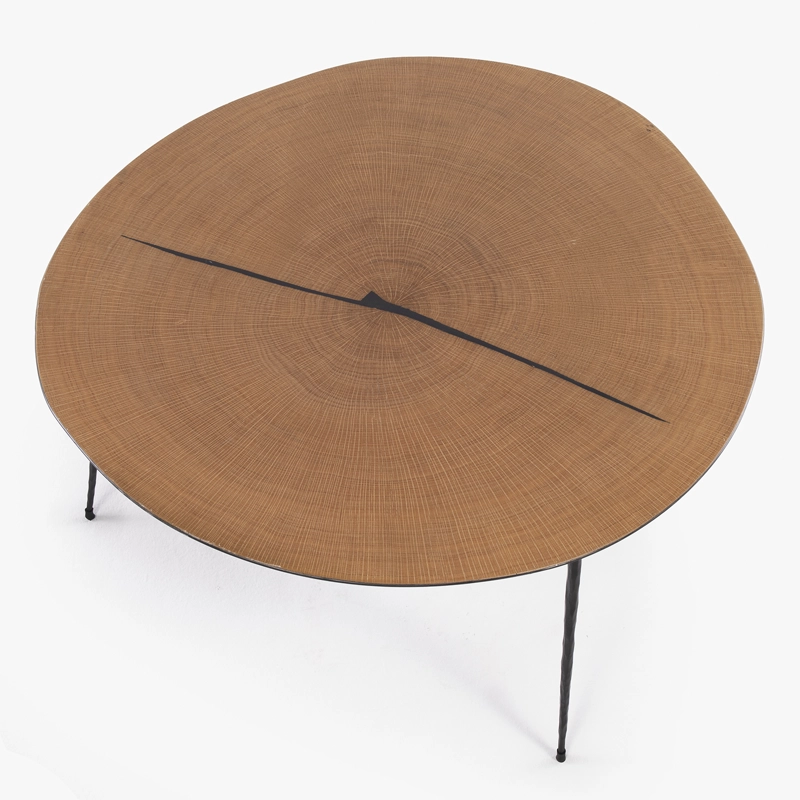 MESA DE CENTRO FORM DESIGN AMY 35 ROBLE METAL - 4