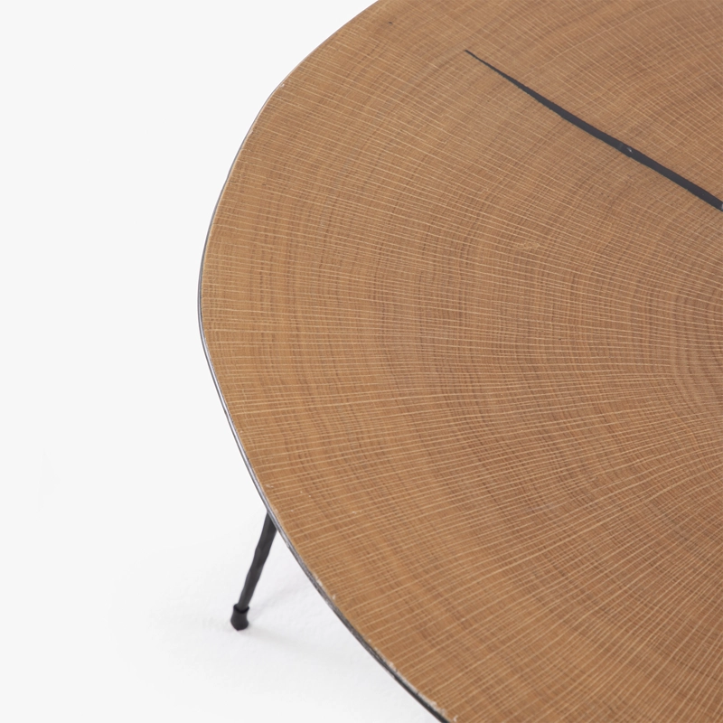 MESA DE CENTRO FORM DESIGN AMY 35 ROBLE METAL - 6