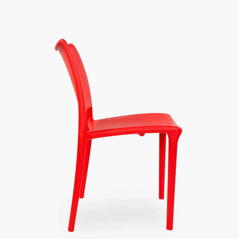 SILLA FORM DESIGN PLÁSTICO ROJO EXTERIOR TODI - 4
