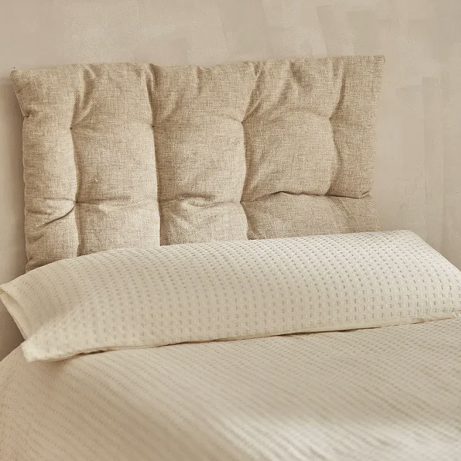 RESPALDO CALMA HOUSE ARGA BEIGE 60 X 150 CM - 2