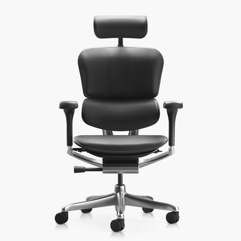 SILLA FORM OFFICE ALUMINIO NEGRO ERGOHUMAN ELITE 2 CUERO - 1