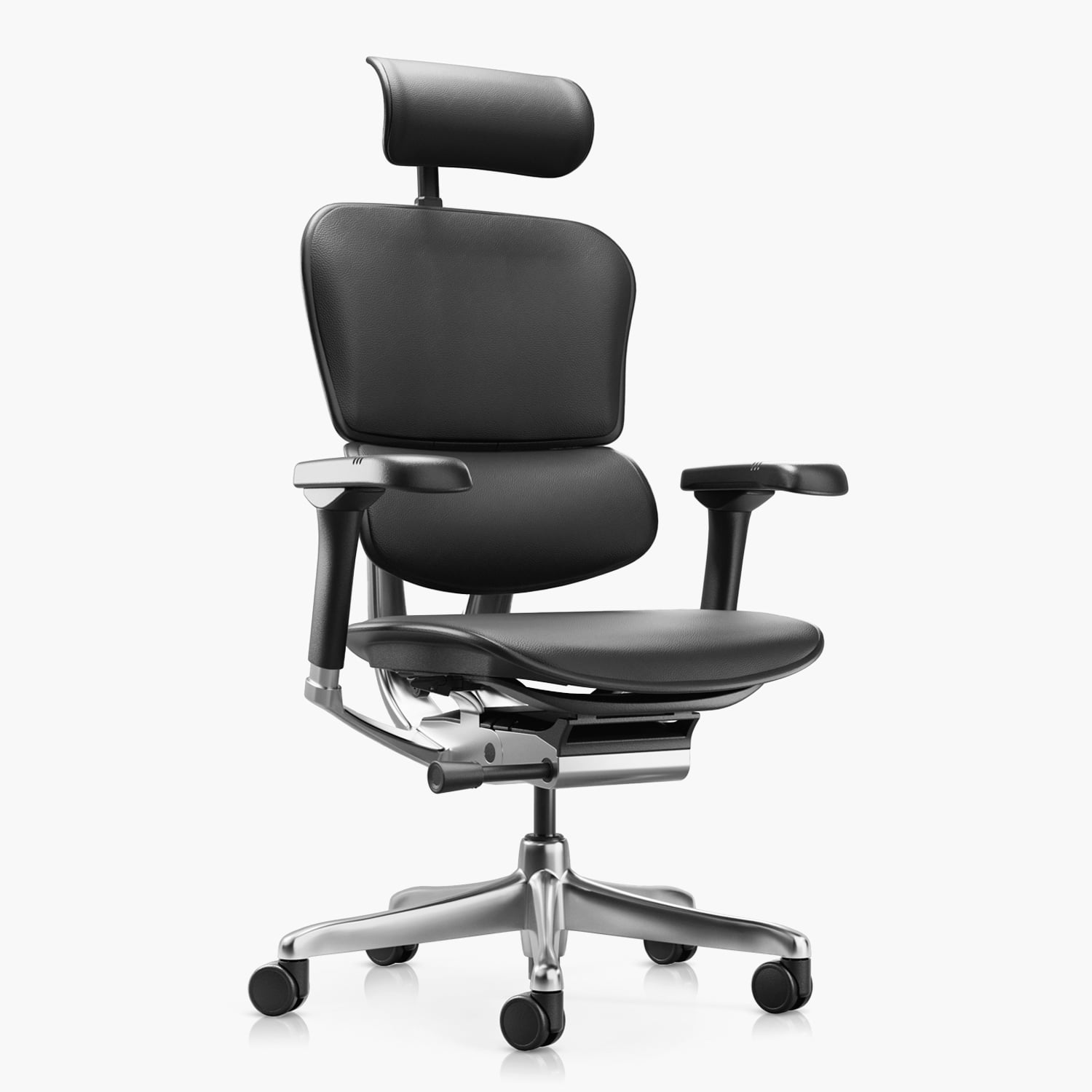 SILLA FORM OFFICE ALUMINIO NEGRO ERGOHUMAN ELITE 2 CUERO - 3