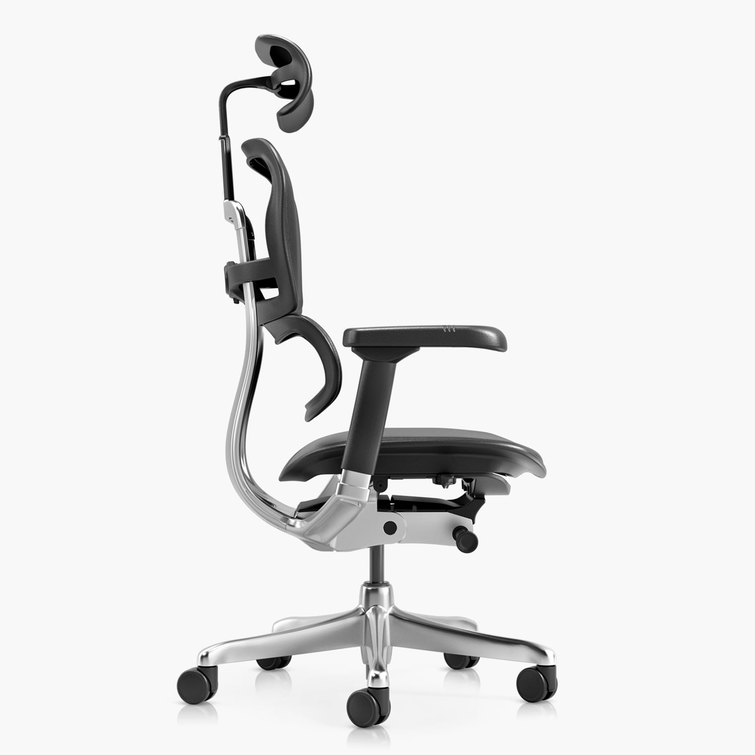 SILLA FORM OFFICE ALUMINIO NEGRO ERGOHUMAN ELITE 2 CUERO - 4