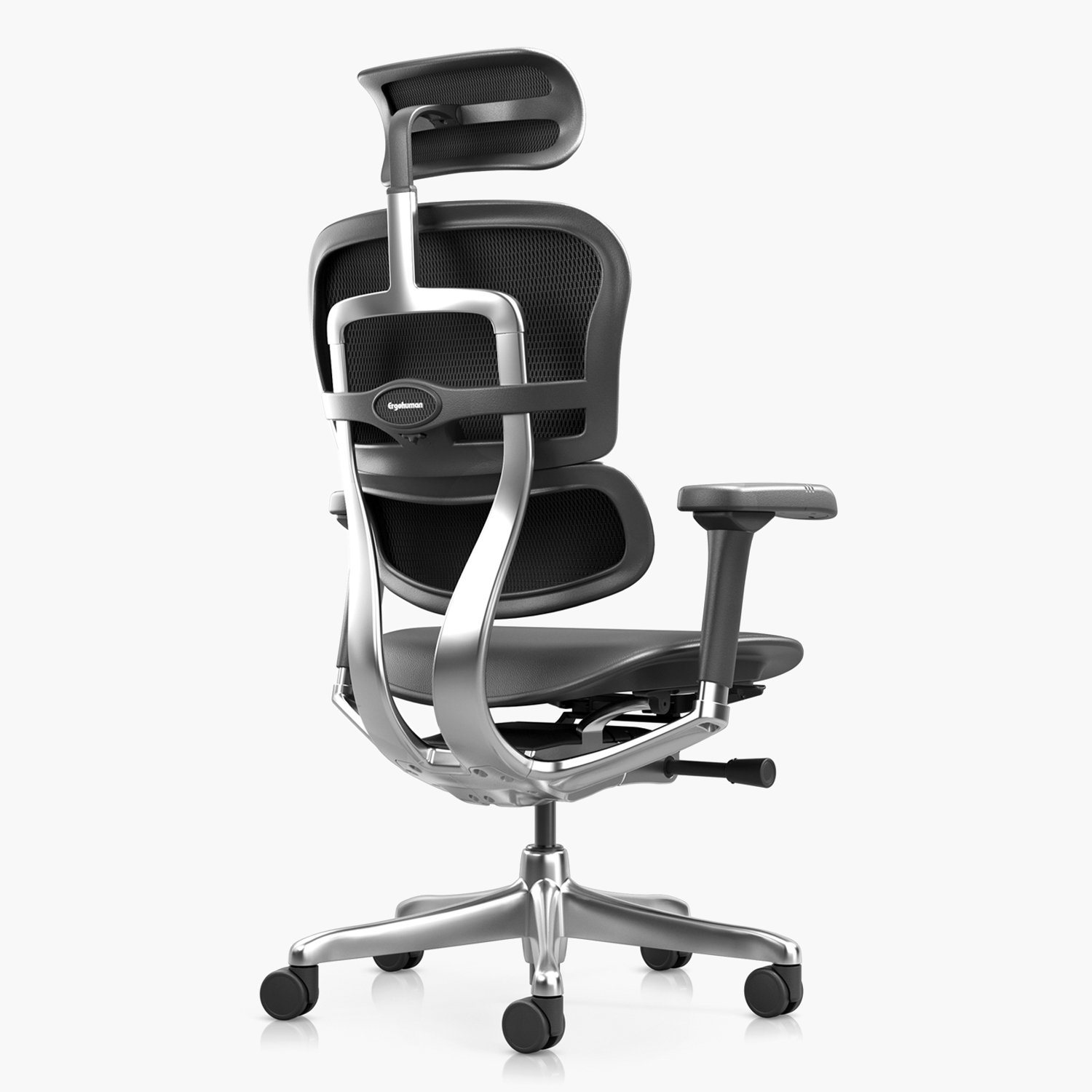 SILLA FORM OFFICE ALUMINIO NEGRO ERGOHUMAN ELITE 2 CUERO - 8