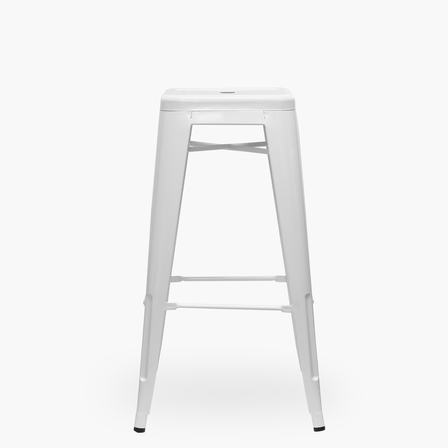 PACK 4 TABURETES TOLIX 77 ASIENTO METAL BLANCO FORM - 2