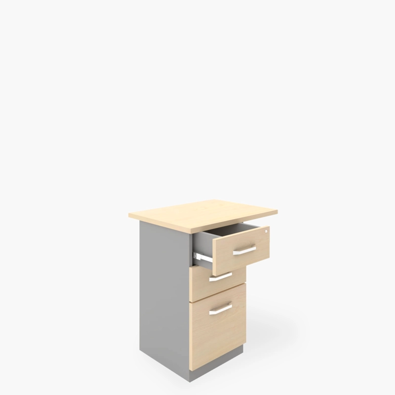ESCRITORIO FORM OFFICE LATERAL NEO 50X90 CON CAJONERA MELAMINA METAL - 2