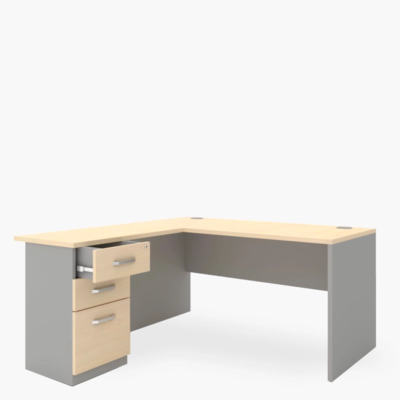 ESCRITORIO FORM OFFICE LATERAL NEO 50X90 CON CAJONERA MELAMINA METAL - 4