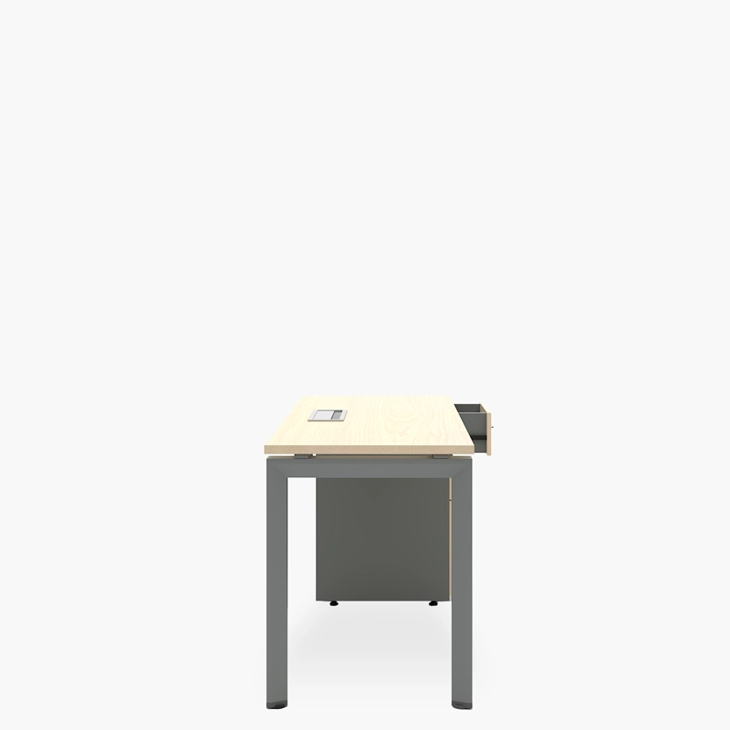 ESCRITORIO FORM OFFICE NEO CON PASACABLES 140X60 CON CAJONERA MELAMINA METAL - 3