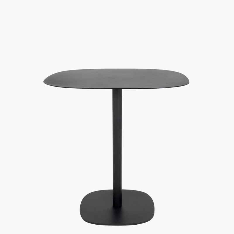 MESA FORM DESIGN CUADRADA STEEL NEGRA METAL - 1