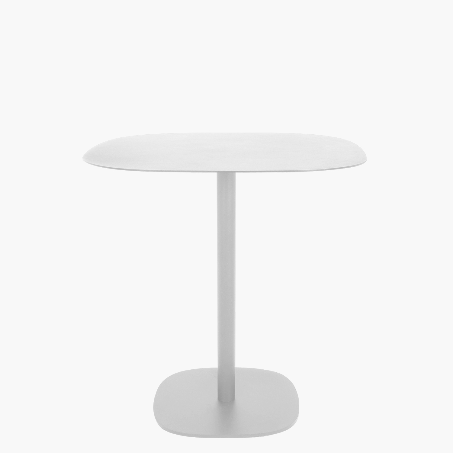 MESA FORM DESIGN CUADRADA STEEL BLANCO METAL - 1