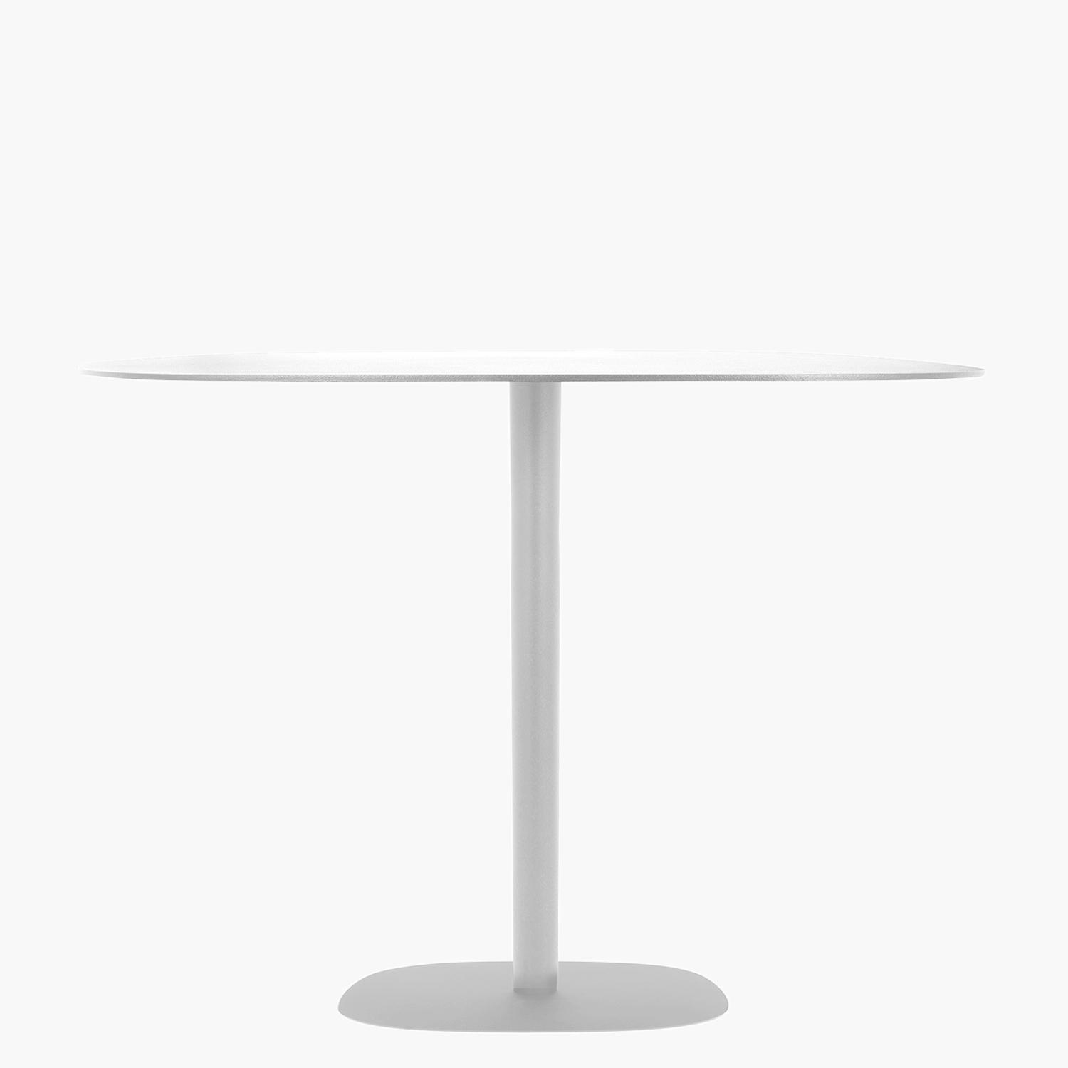MESA FORM DESIGN CUADRADA STEEL BLANCO METAL - 3