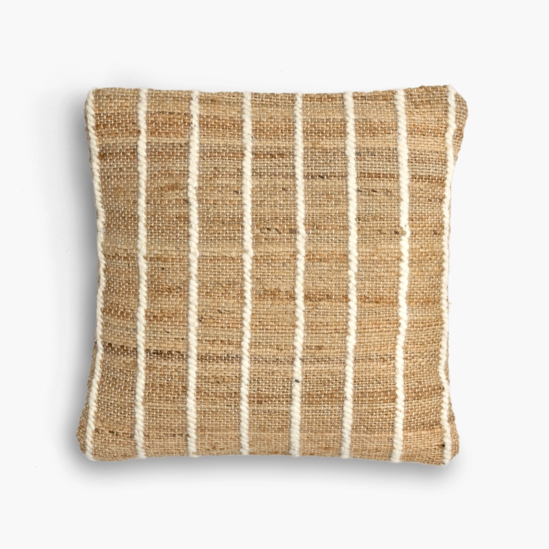 COJÍN FORM DESIGN YUTE/LANA ÁLAMO 45 X 45 CM CAFÉ - 1