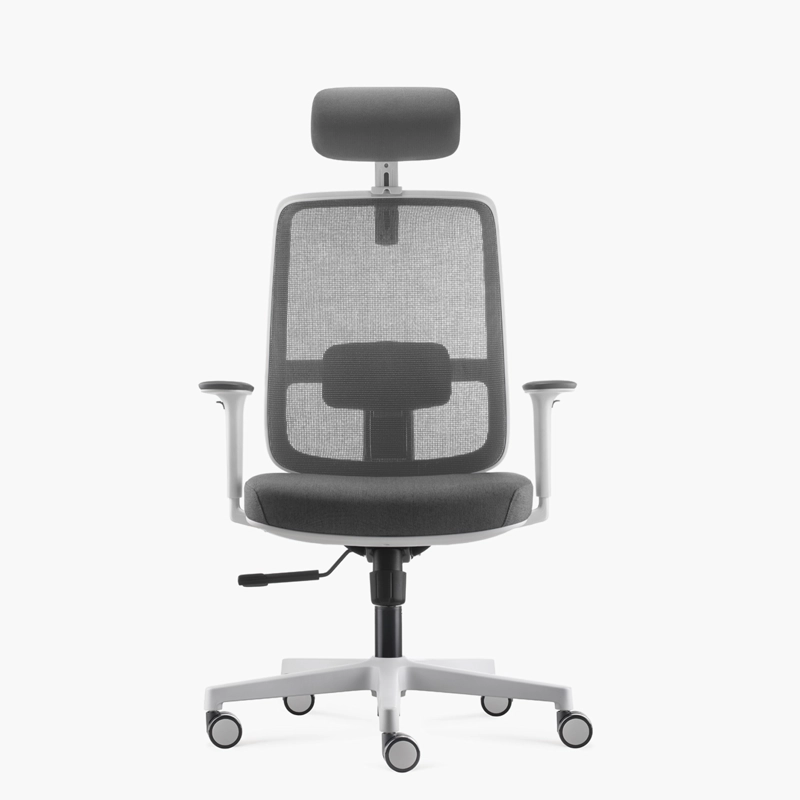 SILLA OFICINA FORM OFFICE GRIS CLARO LOTTO CON CABECERO - 1