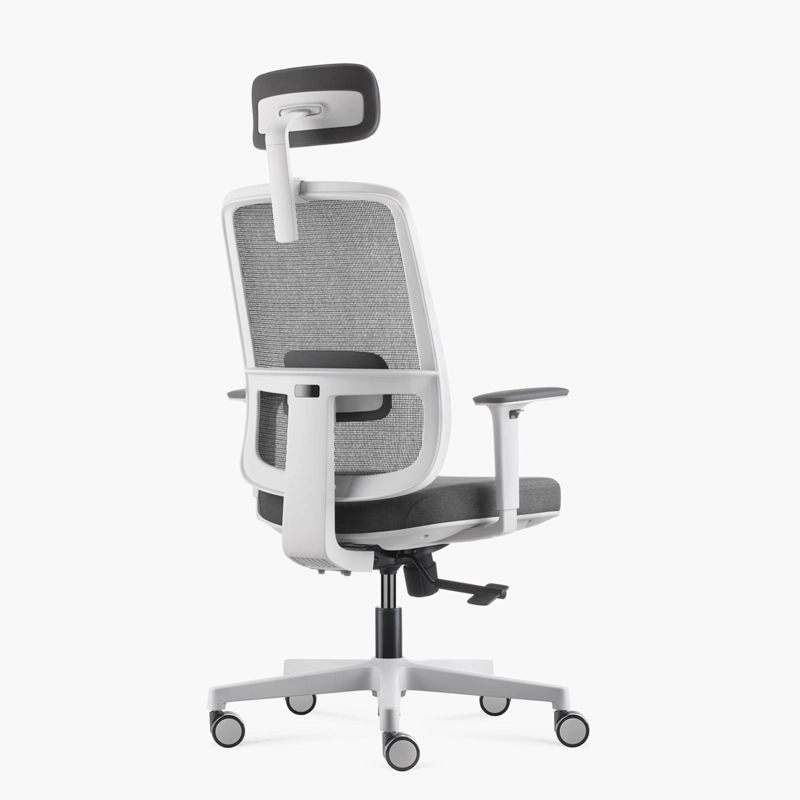 SILLA OFICINA FORM OFFICE GRIS CLARO LOTTO CON CABECERO - 4