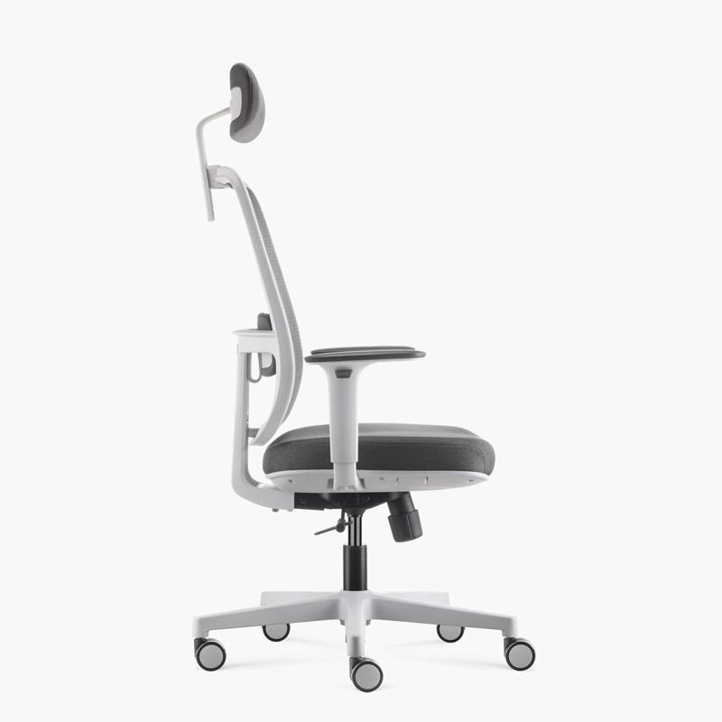 SILLA OFICINA FORM OFFICE GRIS CLARO LOTTO CON CABECERO - 5