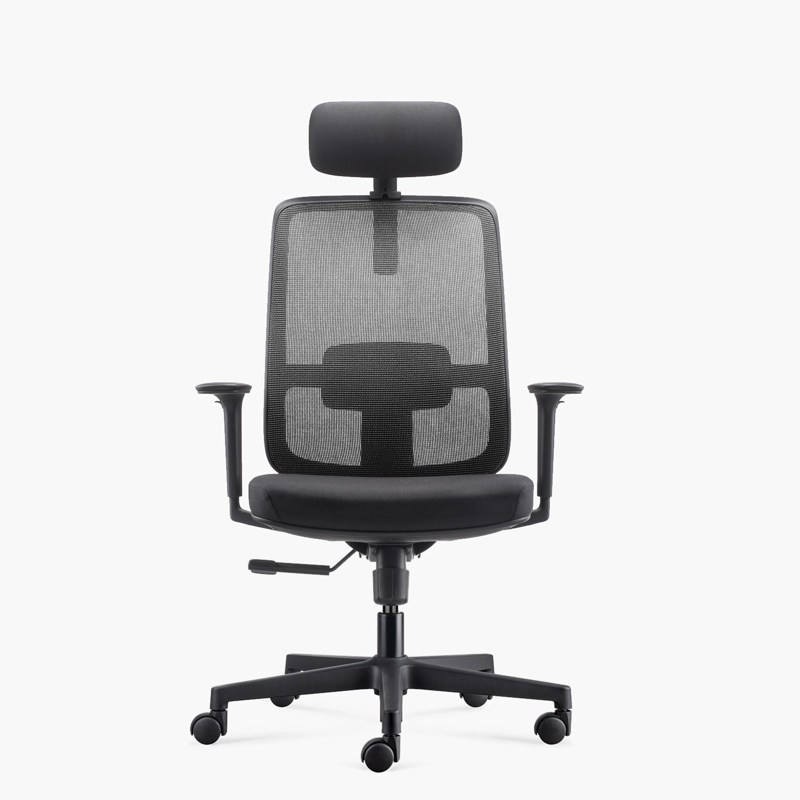 SILLA OFICINA FORM OFFICE NEGRO LOTTO CON CABECERO - 1