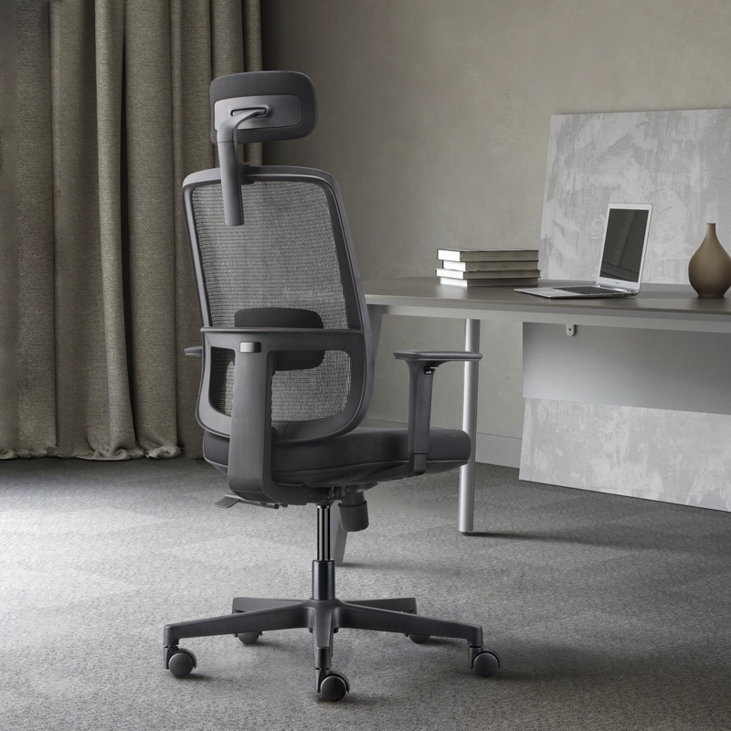 SILLA OFICINA FORM OFFICE NEGRO LOTTO CON CABECERO - 2