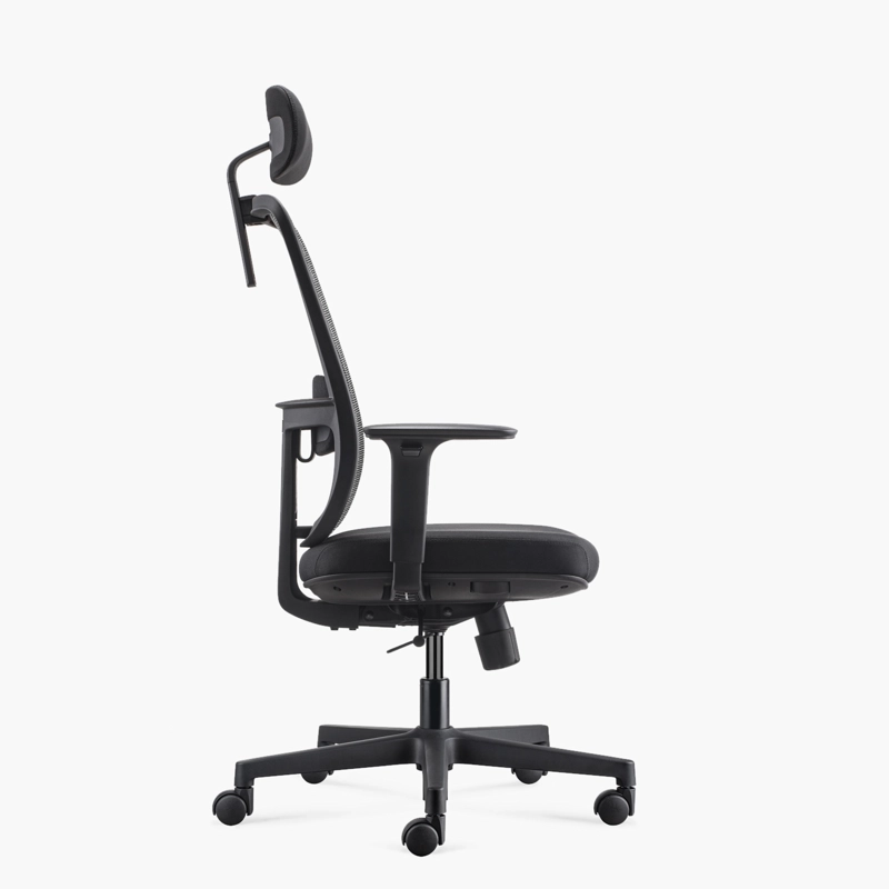 SILLA OFICINA FORM OFFICE NEGRO LOTTO CON CABECERO - 4