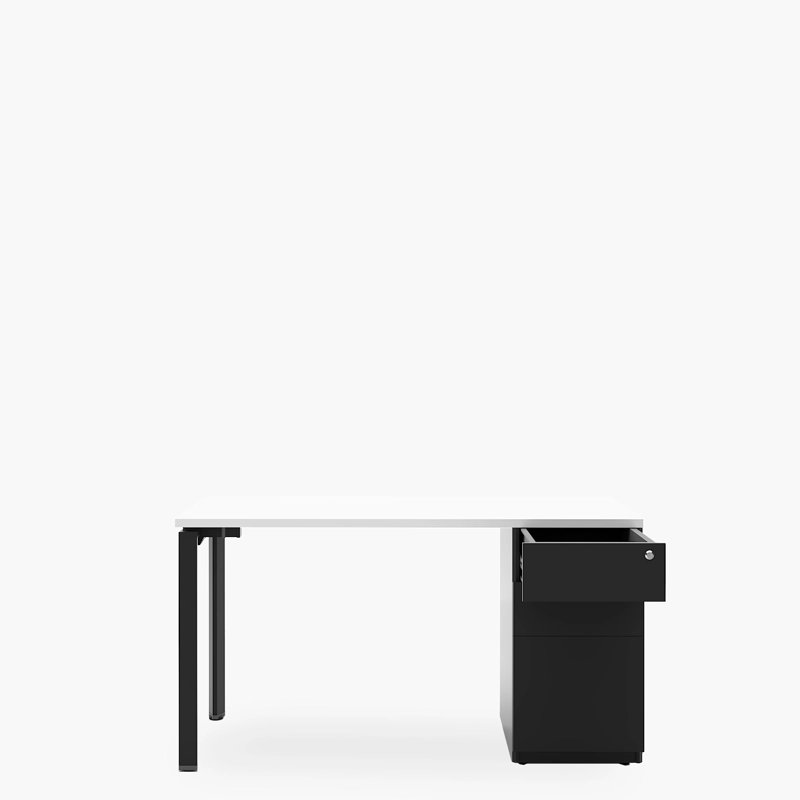 ESCRITORIO FORM OFFICE NEO 140X60 CON CAJONERA METALICA - 1
