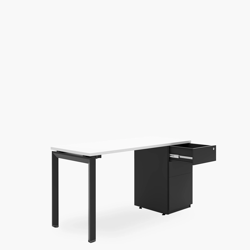 ESCRITORIO FORM OFFICE NEO 140X60 CON CAJONERA METALICA - 2