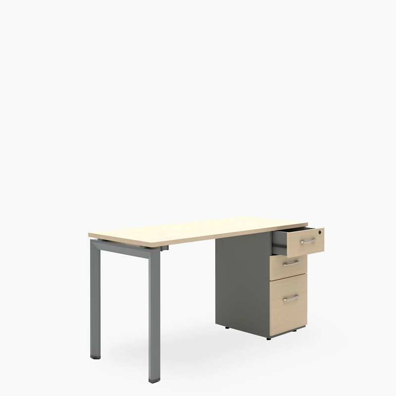 ESCRITORIO FORM OFFICE NEO 140X60 CON CAJONERA MELAMINA METAL - 2