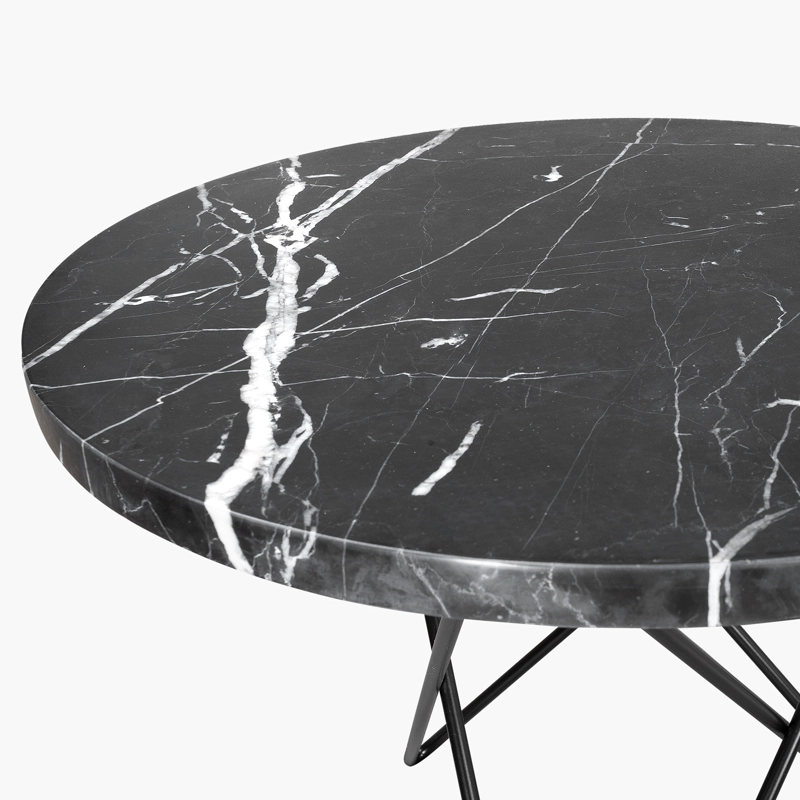 MESA LATERAL FORM DESIGN LOUIS MÁRMOL NEGRO METAL - 3