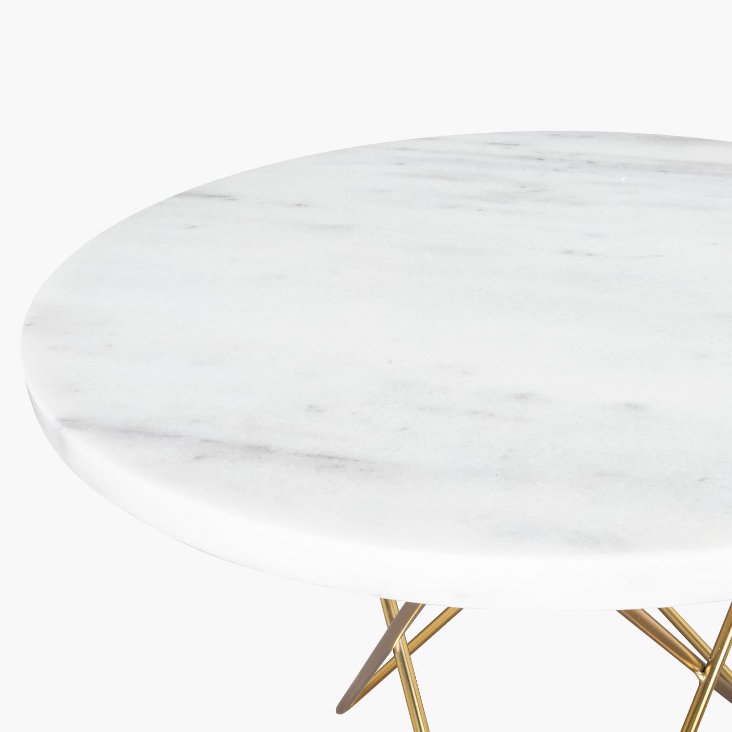 MESA LATERAL FORM DESIGN LOUIS RETRO MÁRMOL METAL - 2