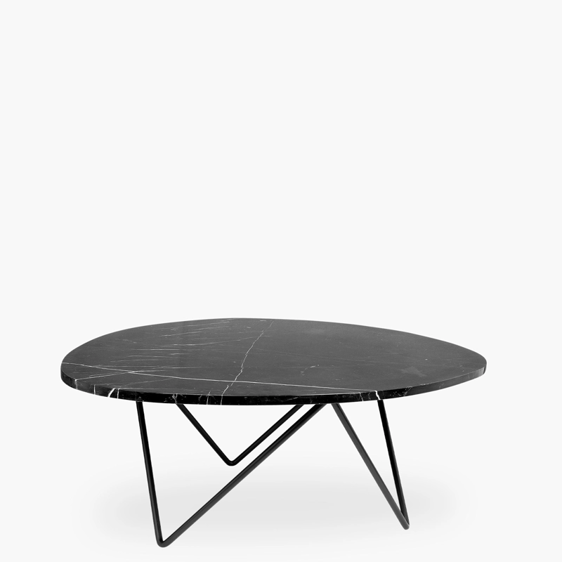 MESA DE CENTRO FORM DESIGN LOUIS MÁRMOL NEGRO METAL - 1