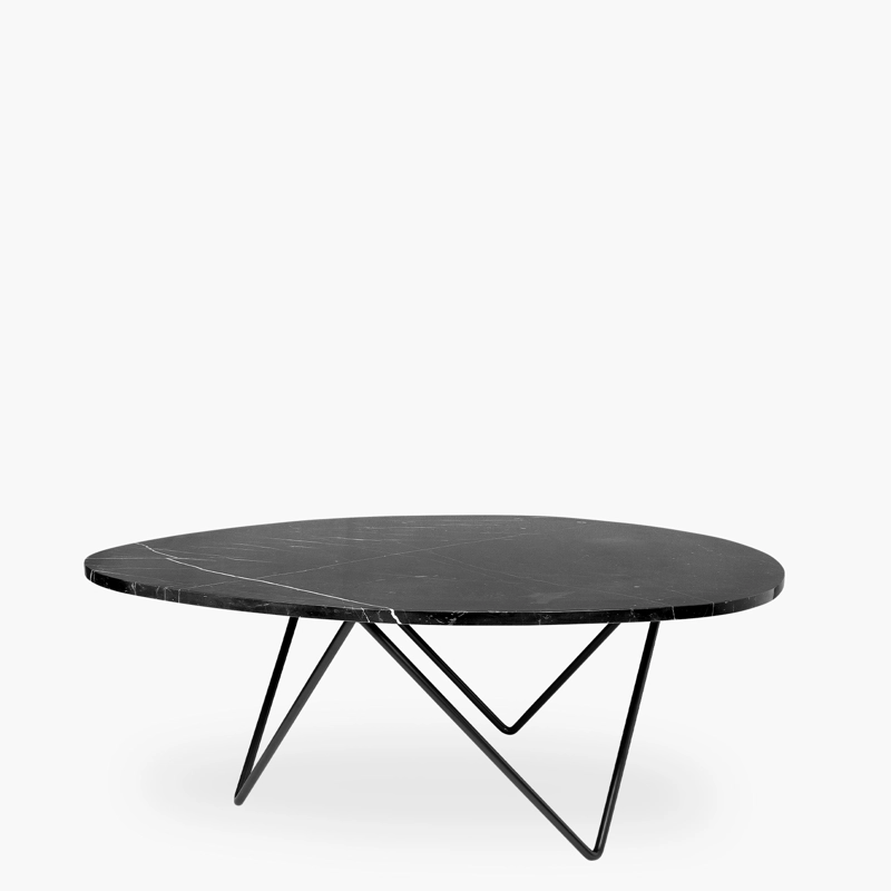 MESA DE CENTRO FORM DESIGN LOUIS MÁRMOL NEGRO METAL - 3