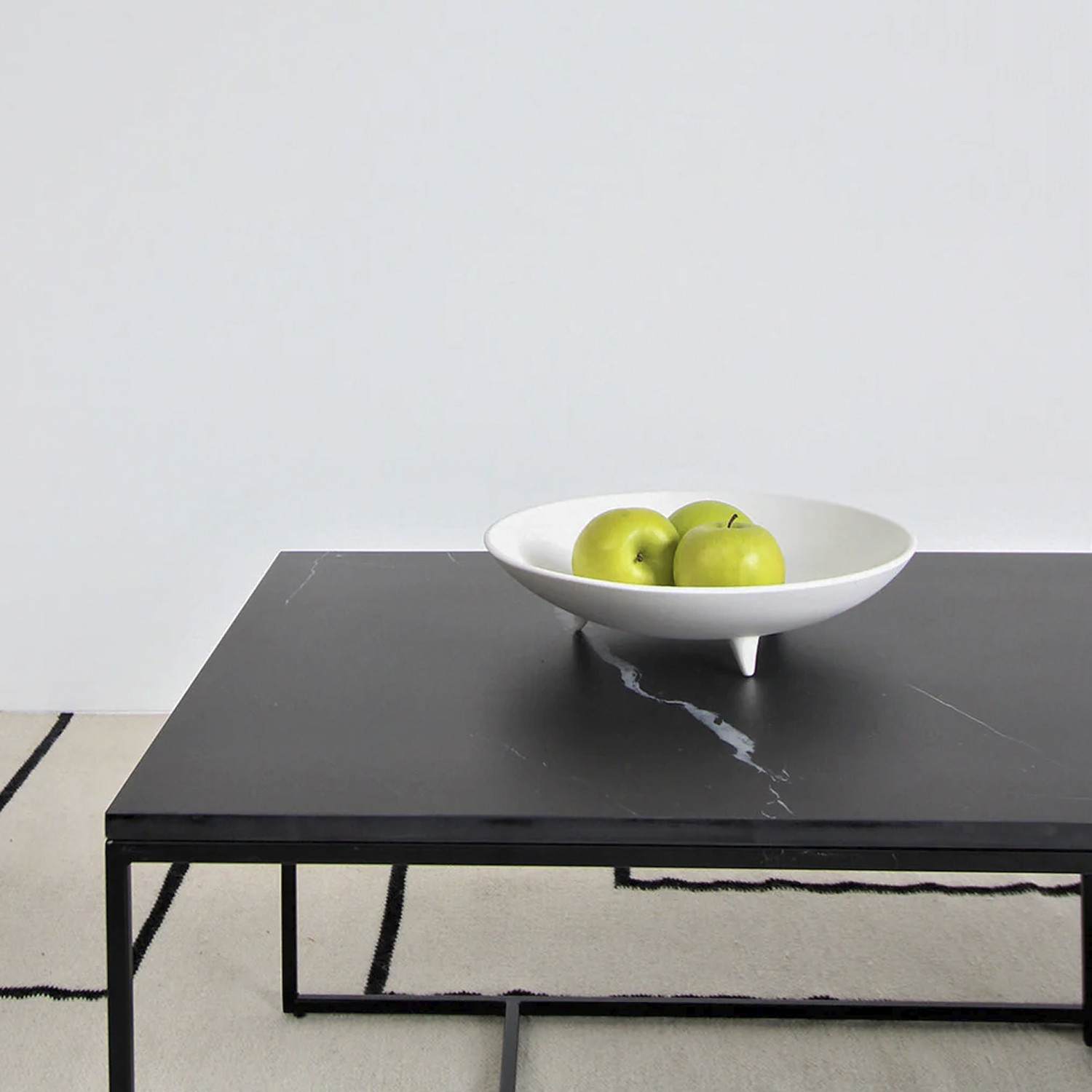 MESA DE CENTRO FORM DESIGN ALONZA TIPO MÁRMOL 90 NEGRO CERÁMICA - 4