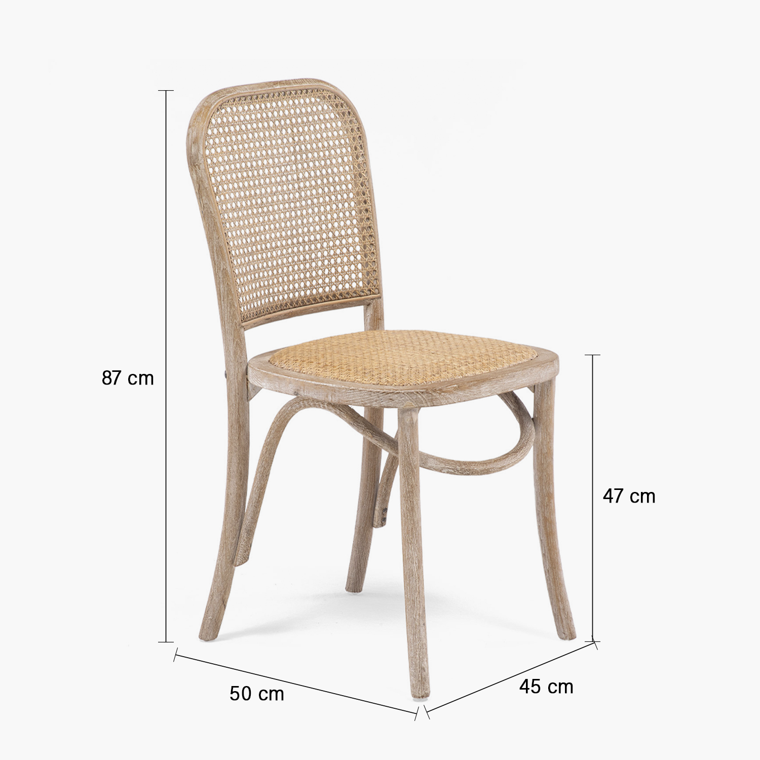 SILLA FORM DESIGN CAFE DALIA RATTAN OLMO ENVEJECIDO - 9