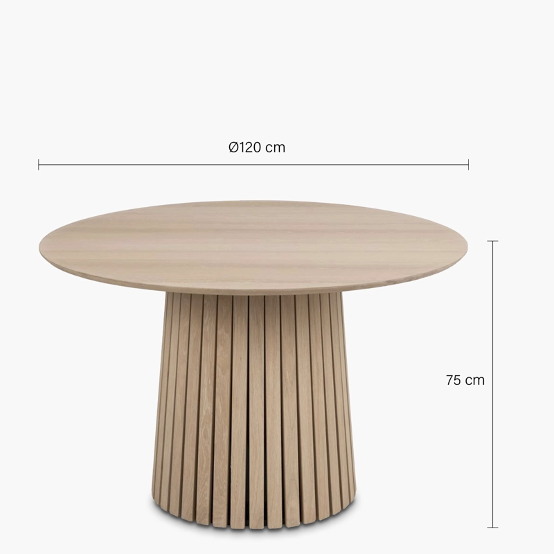 MESA COMEDOR FORM DESIGN CHRIS NATURAL - 5