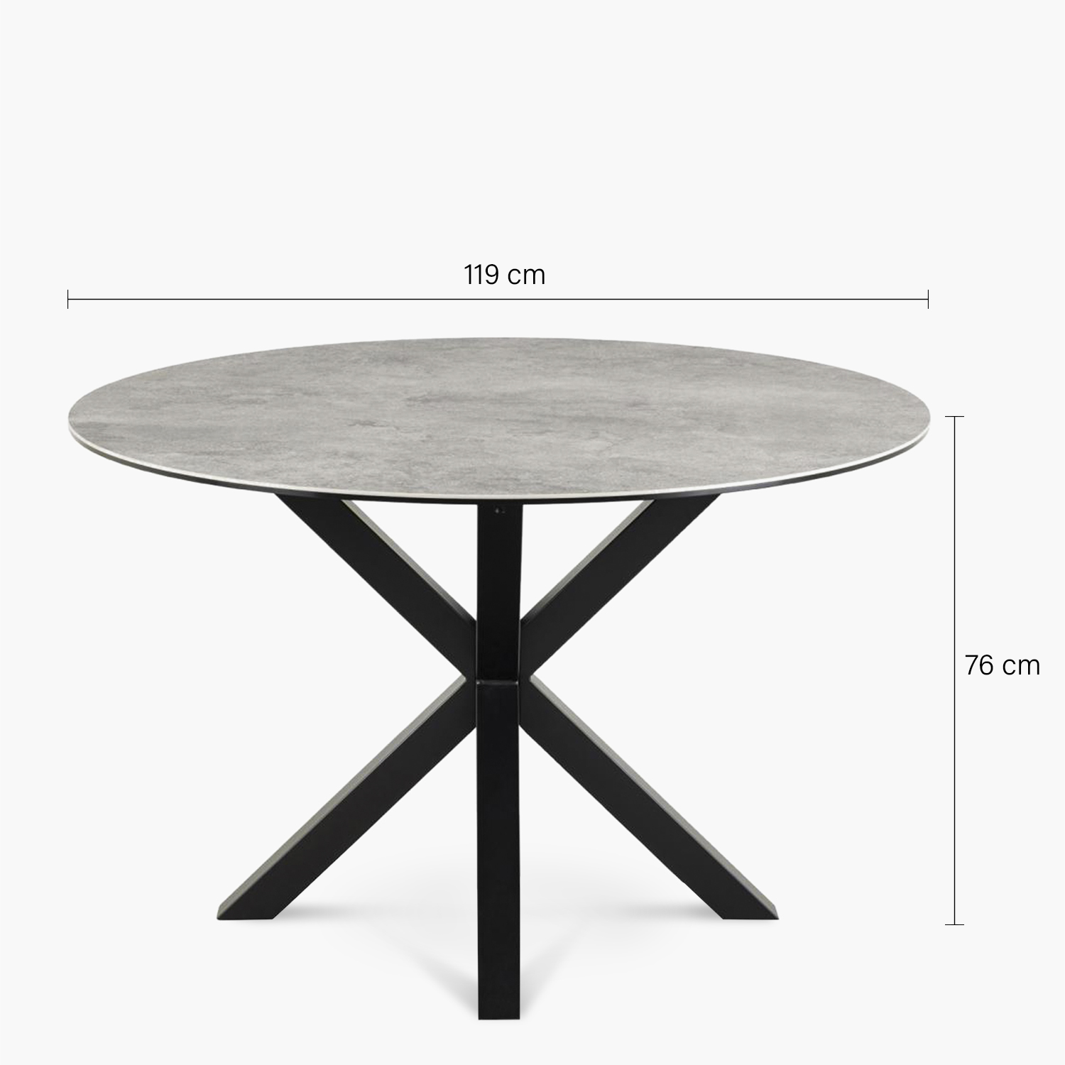 MESA COMEDOR FORM DESIGN HEAVEN GRIS ACERO - 5