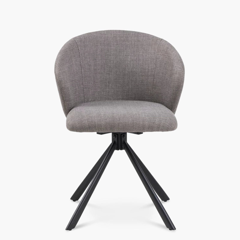 SILLA TAPIZ PRINCETON GRIS FORM - 1