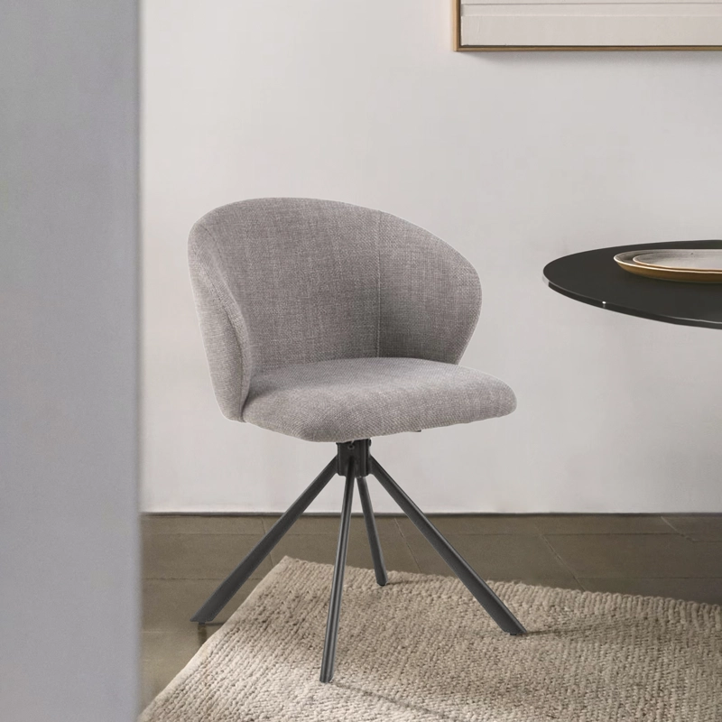 SILLA TAPIZ PRINCETON GRIS FORM - 2