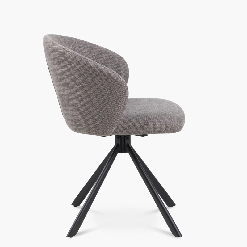 SILLA TAPIZ PRINCETON GRIS FORM - 4