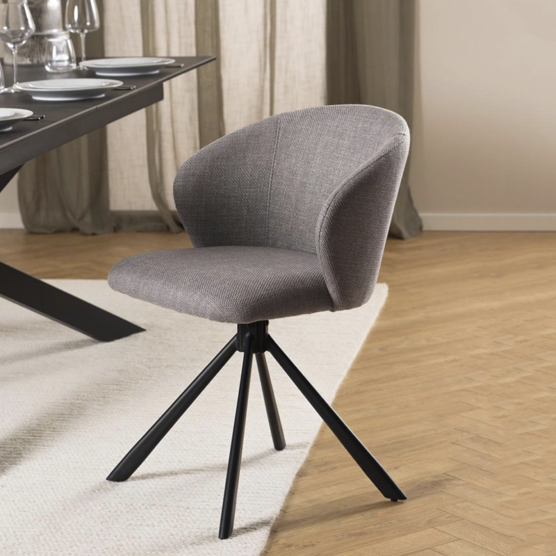 SILLA TAPIZ PRINCETON GRIS FORM - 9